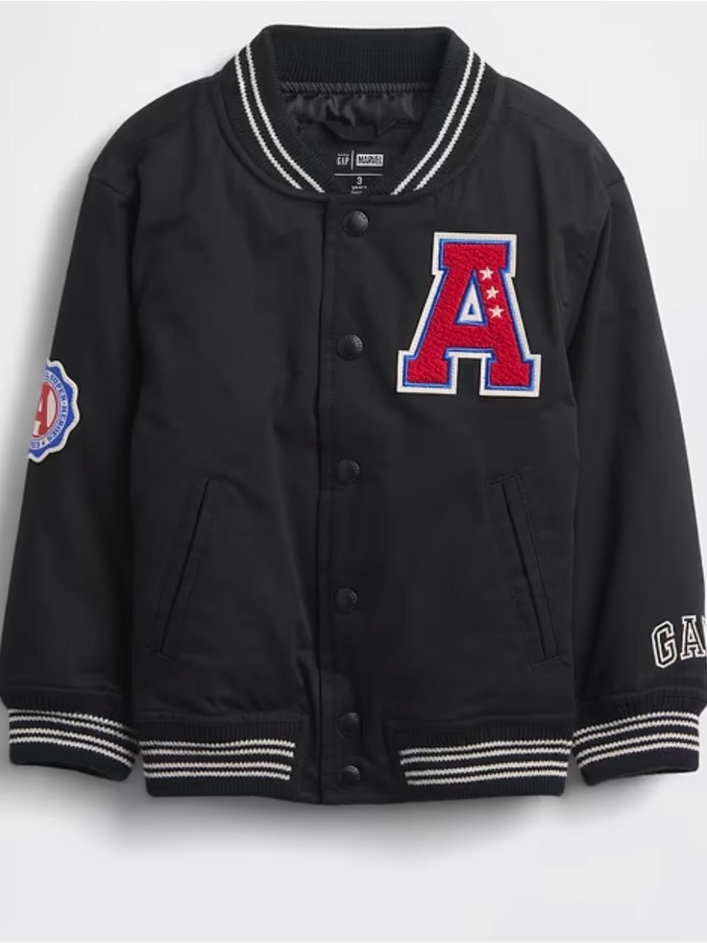 NWT Gap Kids Avengers Varsity Jacket